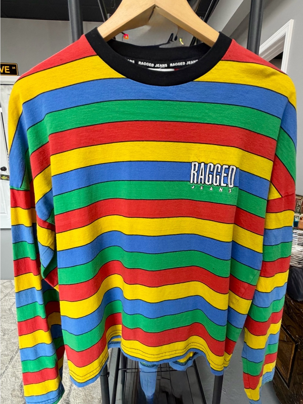 The Ragged Priest Multicolor Striped Long-Sleeve Tee